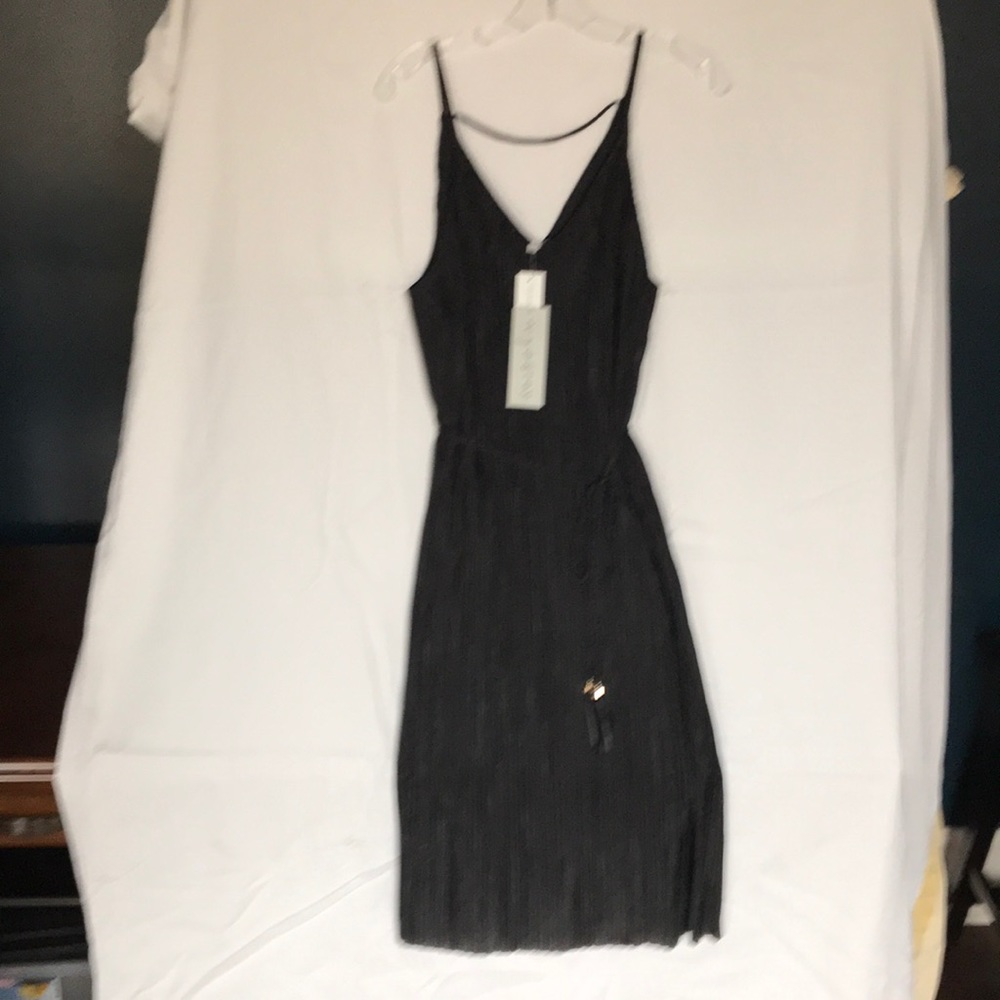 Black slip dress